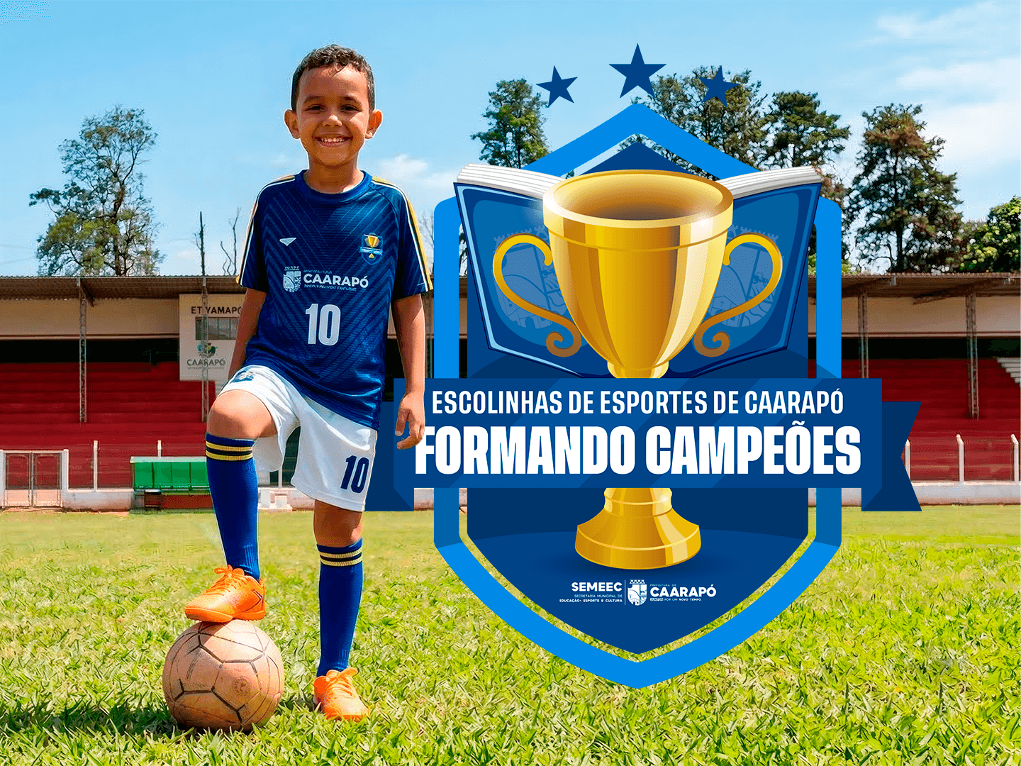 Prefeitura de Caarapó abre inscrições para o projeto esportivo "Formando Campeões"